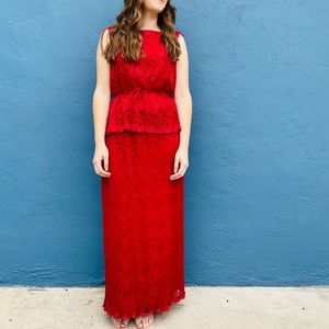 Vintage inspired 1960’s red cocktail dress